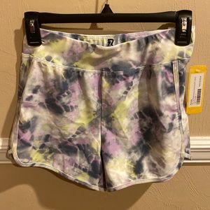 Runway Flat Waist Active Knit Dolphin Shorts